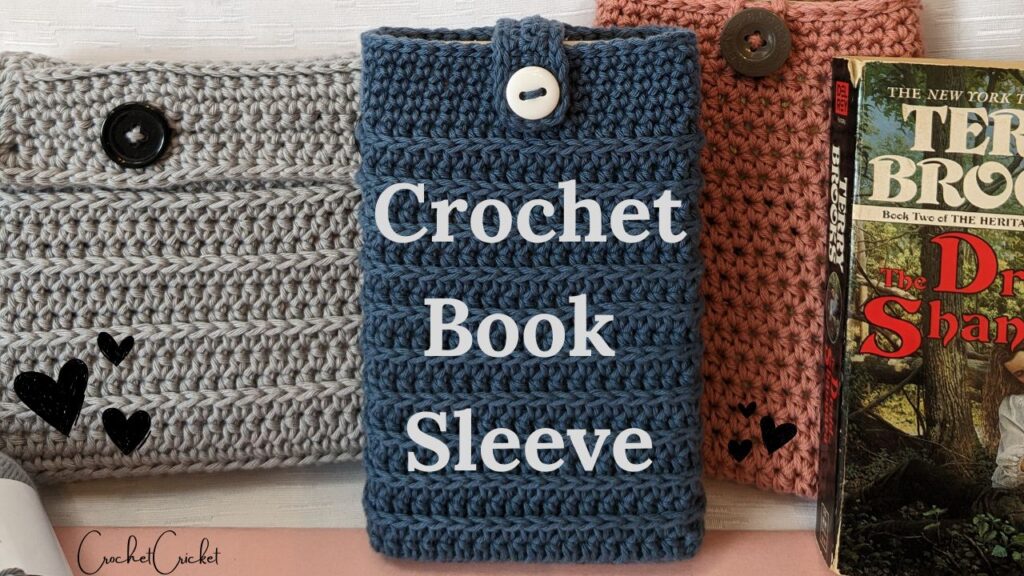 Cricket’s Crochet Book Sleeve Tutorial with Royal Ridge Stripes